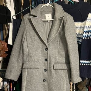 Free Assembly Elegant long Gray Trench Coat. Never worn. Medium.